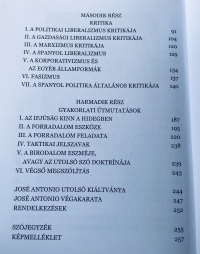 Arccal a napnak - V&aacute;logat&aacute;s Jos&eacute; Antonio Primo de Rivera vil&aacute;gn&eacute;zeti &iacute;r&aacute;saib&oacute;l &eacute;s besz&eacute;deiből