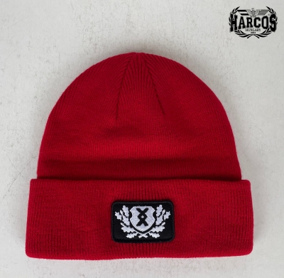 KS03 - K&ouml;t&ouml;tt sapka-Pajzs h&iacute;mz&eacute;ssel (akril)